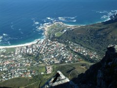 06-View on Clifton and Camps Bay from Table mountain